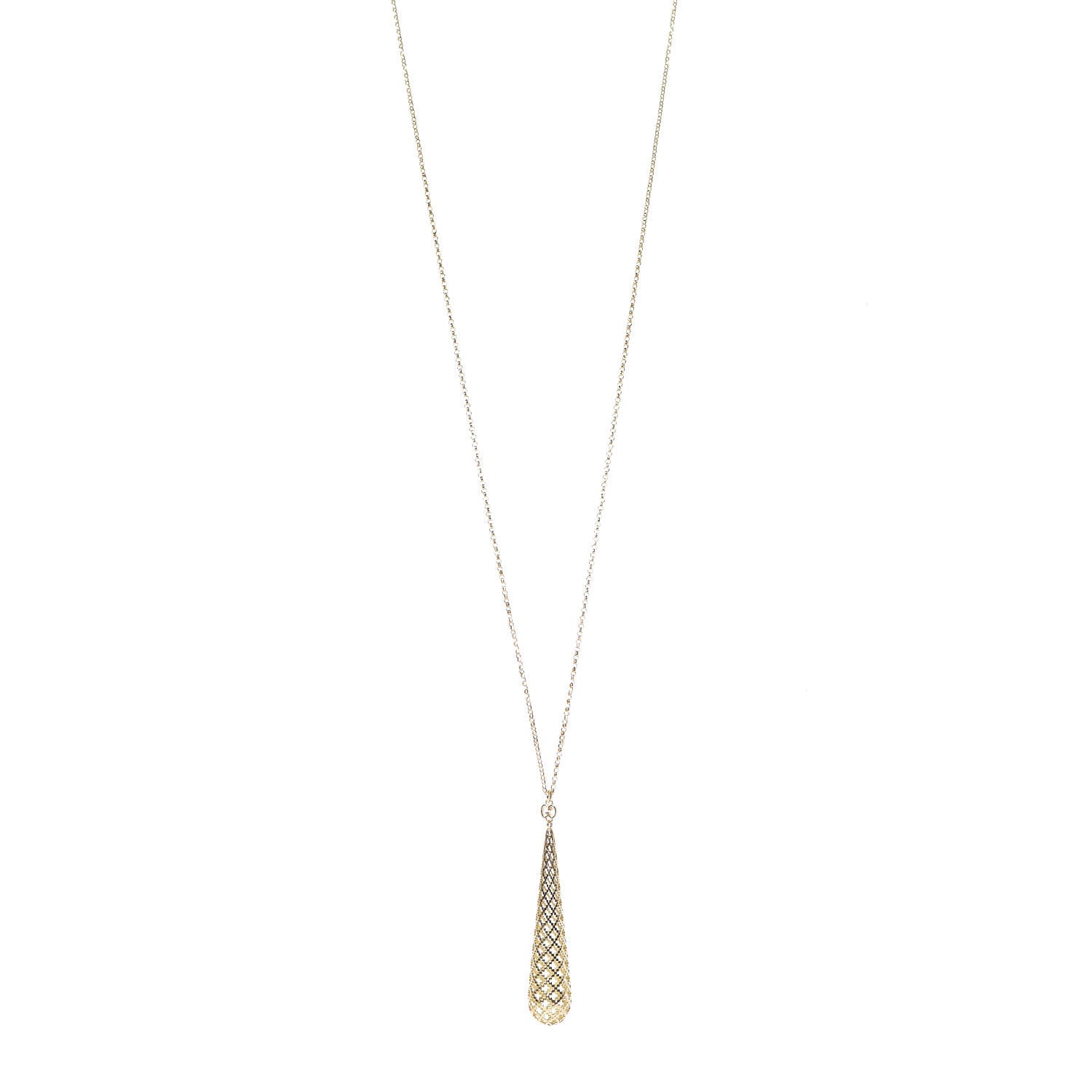 Gucci 18K Yellow Gold Diamantissima Pendant Necklace 1 of 8