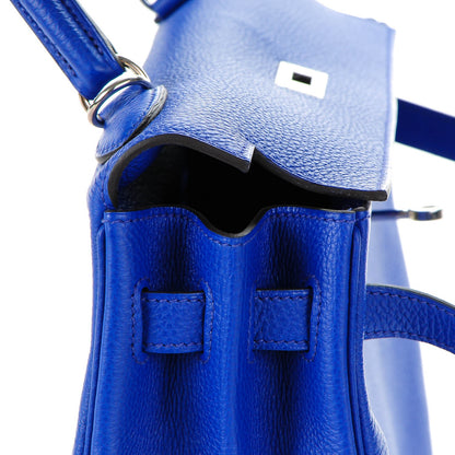Hermes Togo Kelly Retourne 32 Bleu Electrique 22 of 25