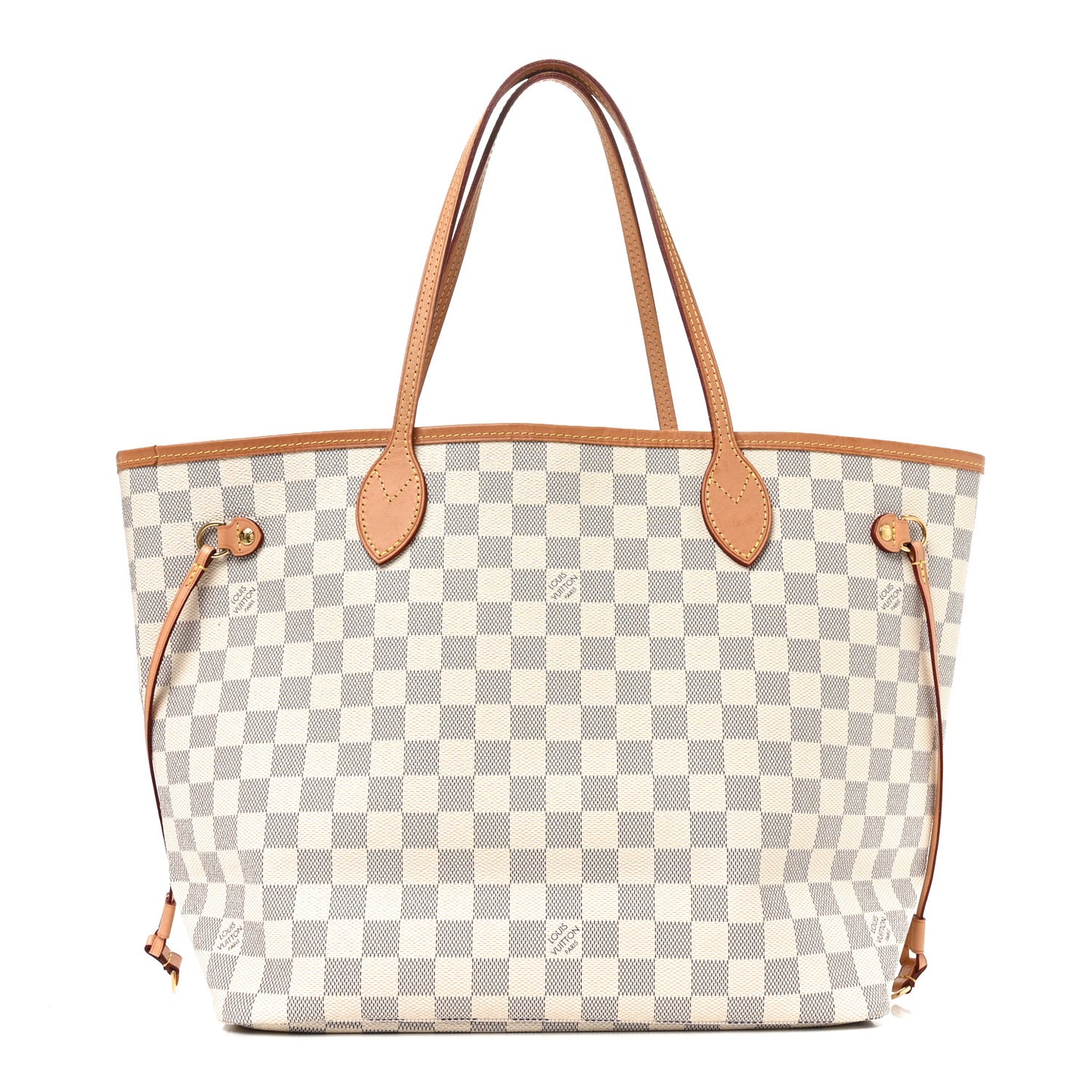 Damier Azur Neo Neverfull MM Rose Ballerine