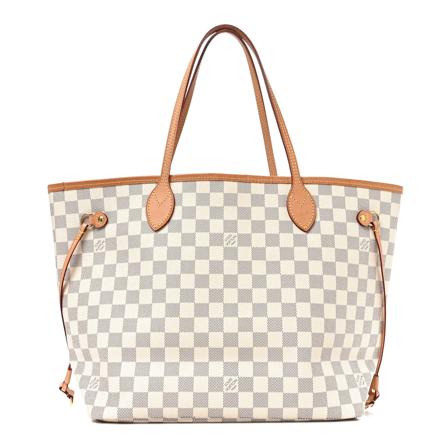 Louis Vuitton Damier Azur Neo Neverfull MM Rose Ballerine 1 of 9
