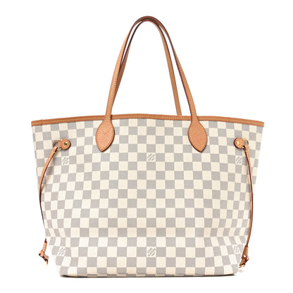 Louis Vuitton Damier Azur Neo Neverfull MM Rose Ballerine 1 of 9