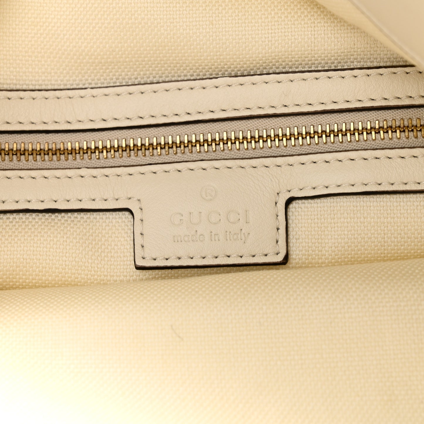 Calfskin Beatrix Horsebit Large Tote Bag Mystic White