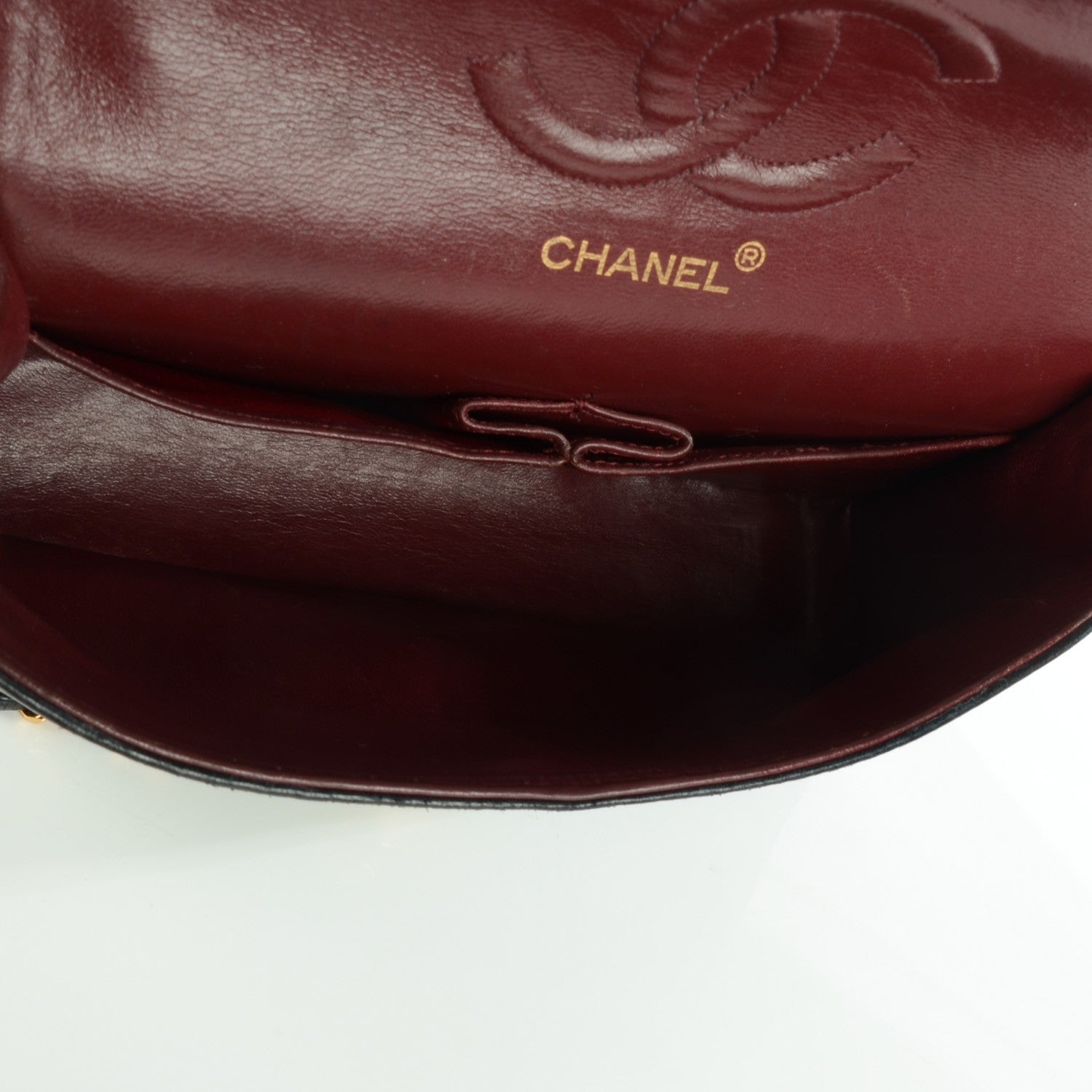 Chanel Lambskin Quilted Medium Double Flap Black 8 of 9