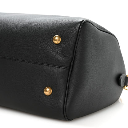 Louis Vuitton Grained Calfskin Low Key Speedy 30 Black 9 of 10