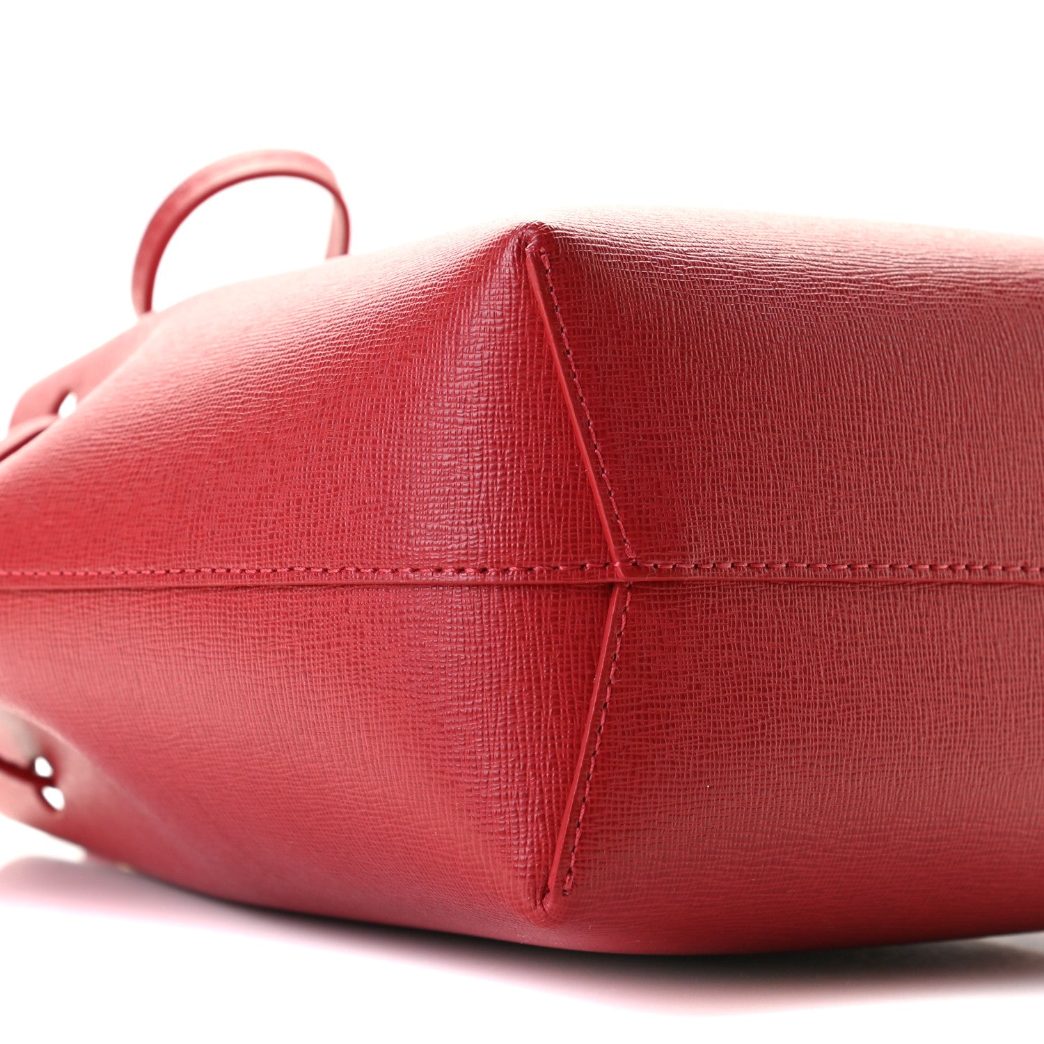 Mansur Gavriel Saffiano Mini Mini Bucket Bag Flamma 8 of 9