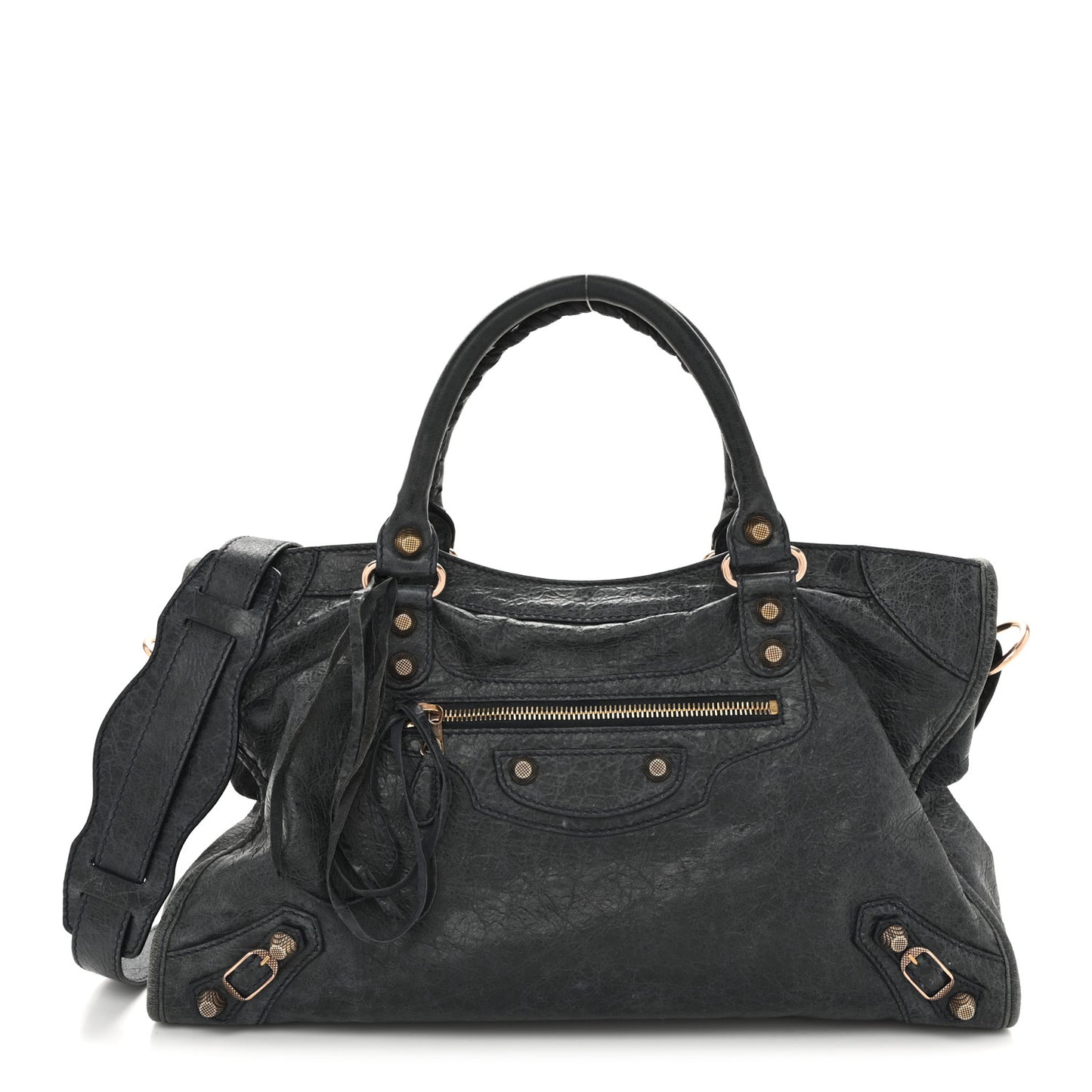 Agneau Giant 12 Rose Gold Hardware City Dark Night