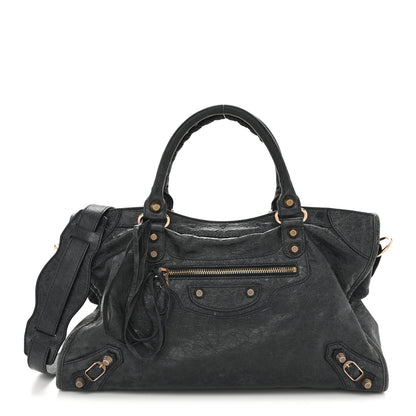 Balenciaga Agneau Giant 12 Rose Gold Hardware City Dark Night 1 of 13