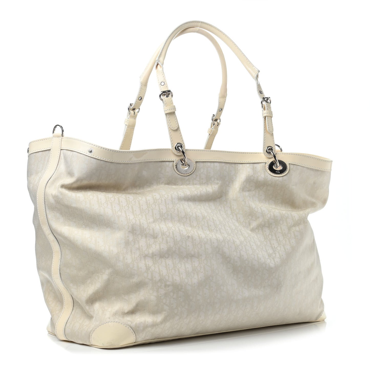 Monogram Patent Tote Ivory