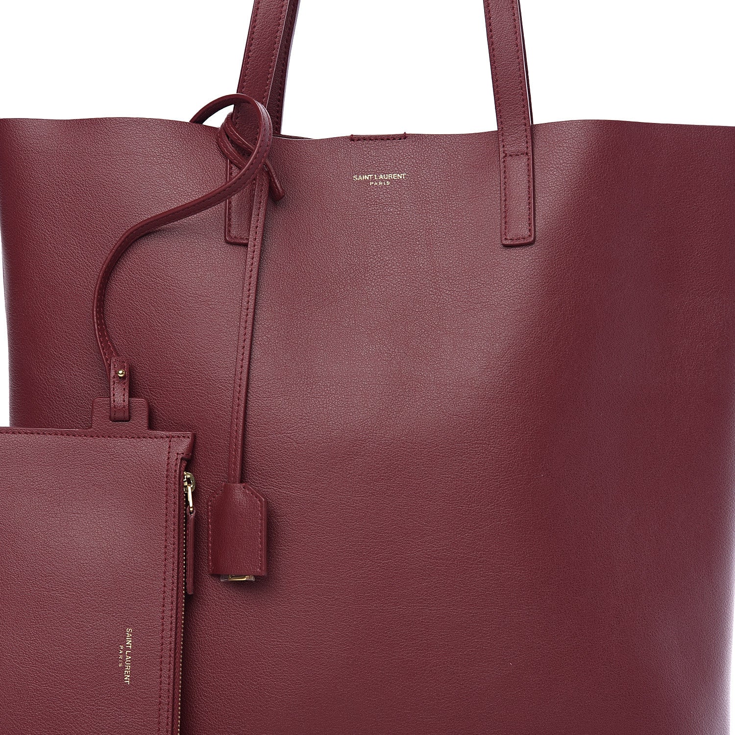 Saint Laurent Calfskin Medium Shopping Tote Palissandre 7 of 9