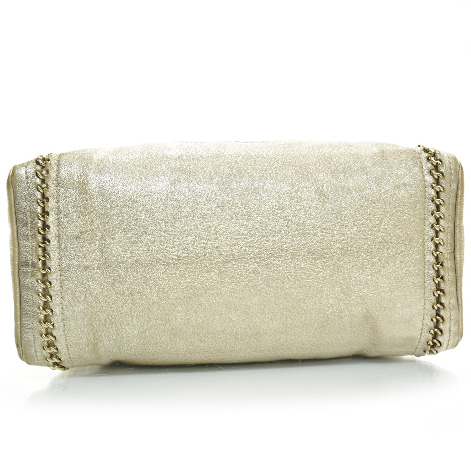 Chanel Luxe Ligne Medium Bowler Tote Metallic Gold 5 of 10