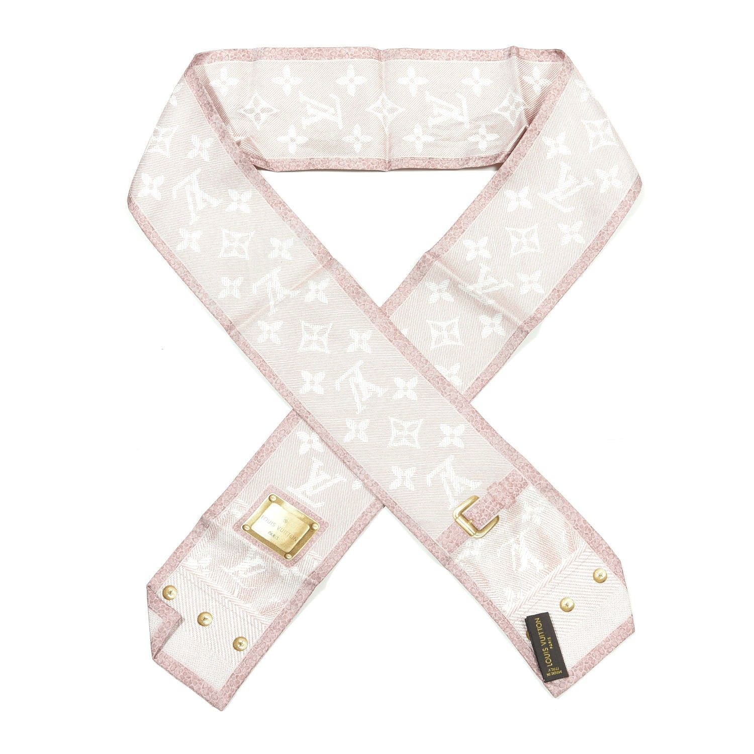 Louis Vuitton Silk Monogram New Denim Bandeau Rose Clair 1 of 5