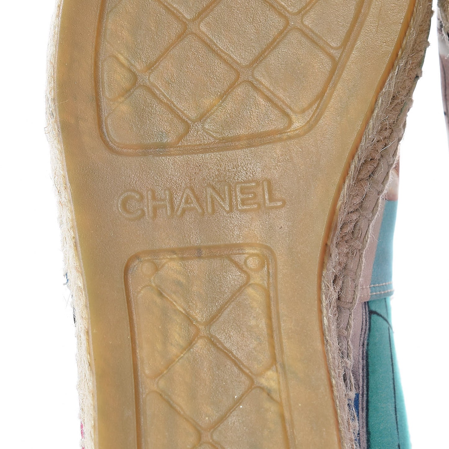 Fabric Patent CC Espadrilles 35 Multicolor Black