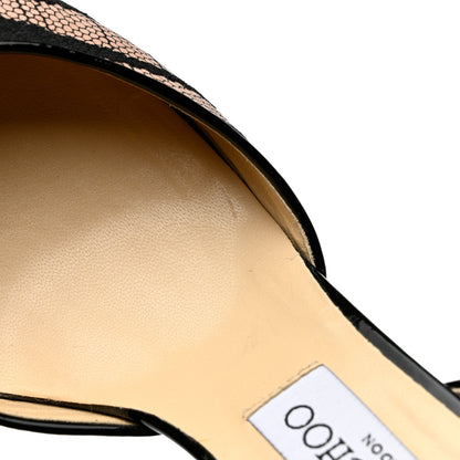 Jimmy Choo Lace Addison d'Orsay Pump 39.5 Pink Black 9 of 9
