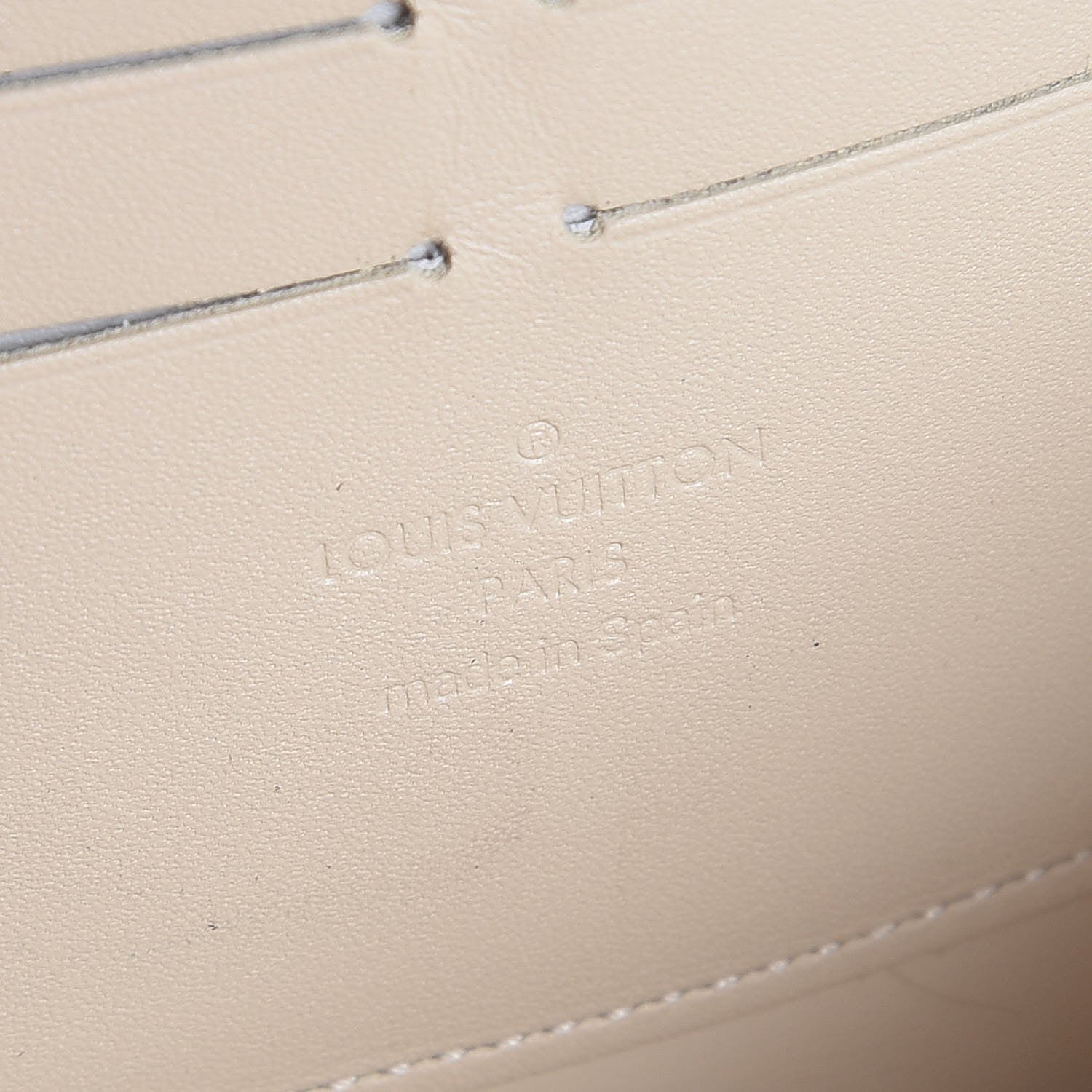 Louis Vuitton Vernis Leopard Zippy Wallet Blanc Corail 6 of 7