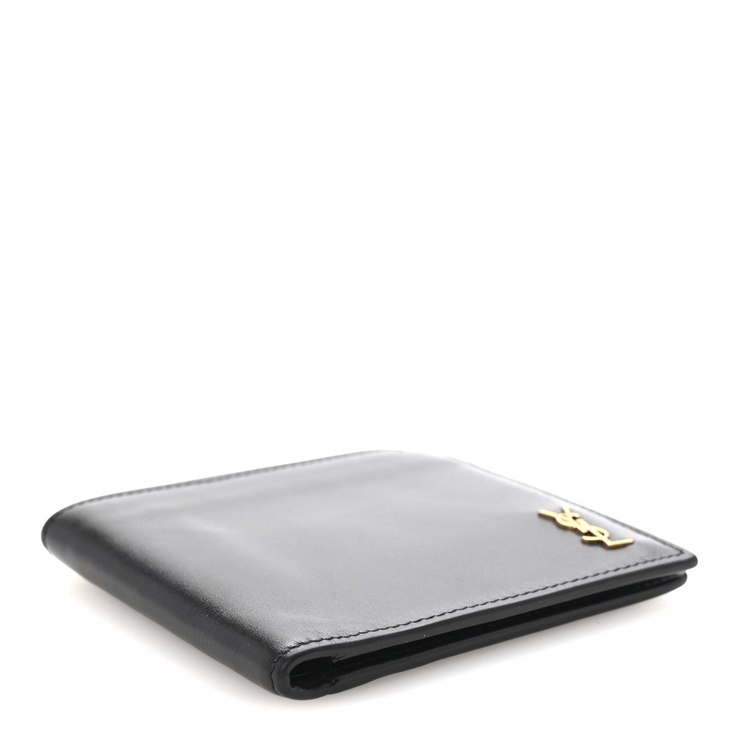 Saint Laurent Shiny Calfskin Tiny Bi-Wallet Black 4 of 8