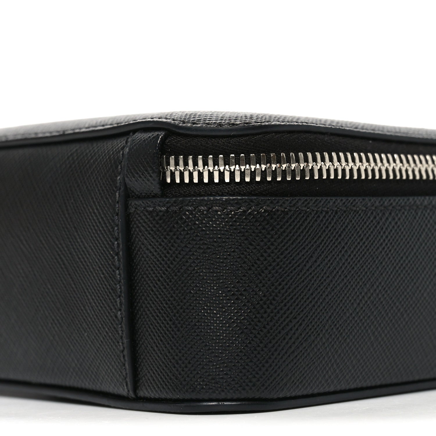 Prada Saffiano Travel Medium Brique Crossbody Bag Black 1859645