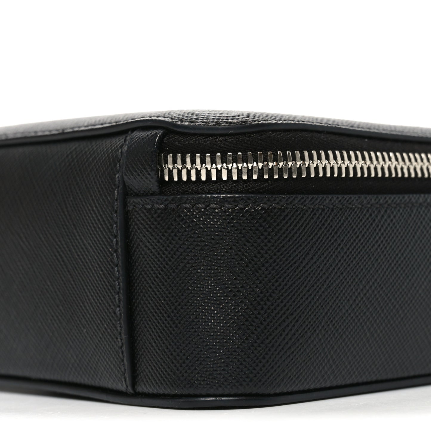 Saffiano Travel Medium Brique Crossbody Bag Black Black