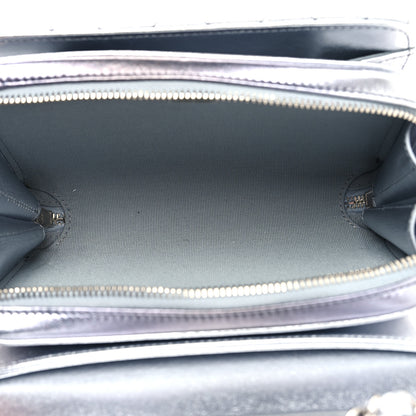 Chanel Metallic Lambskin Like A Wallet Flap Silvery Black 5 of 11