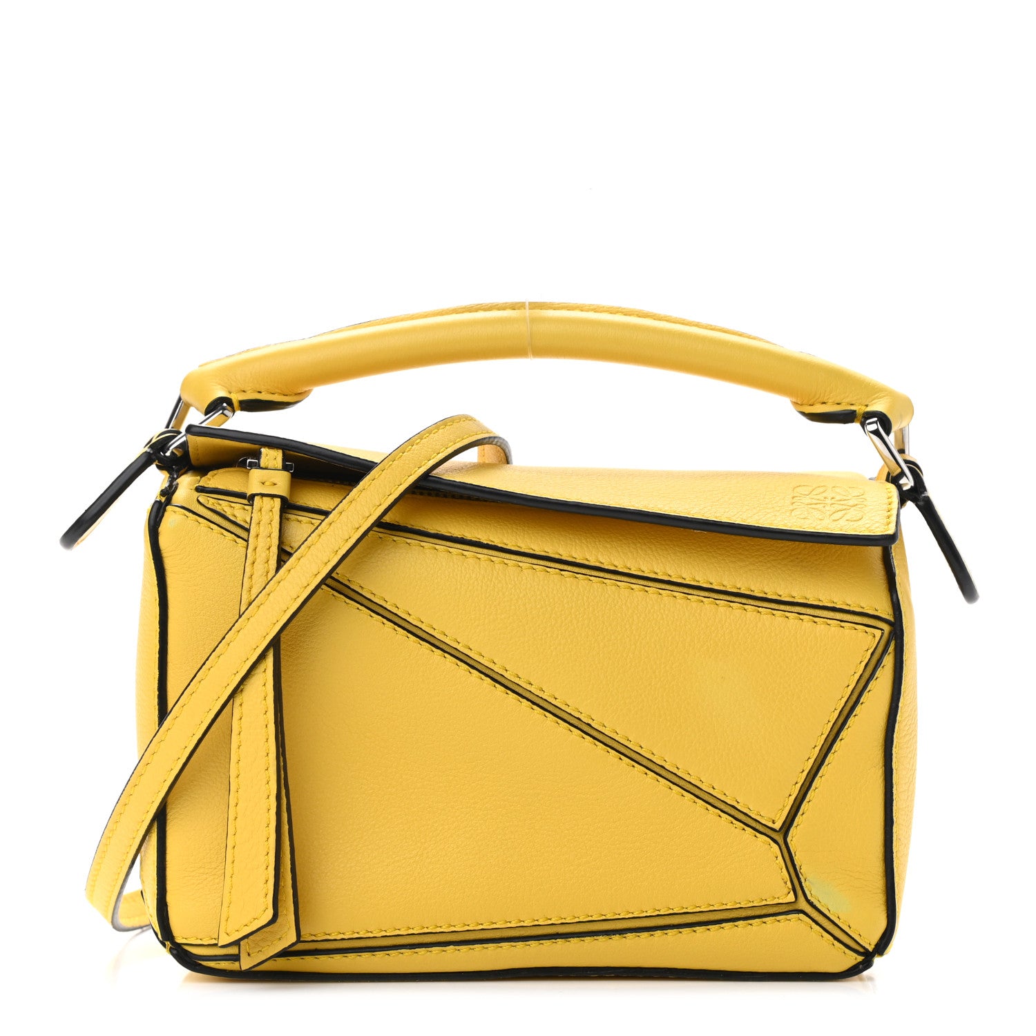 Loewe Calfskin Mini Puzzle Bag Yellow 1 of 11