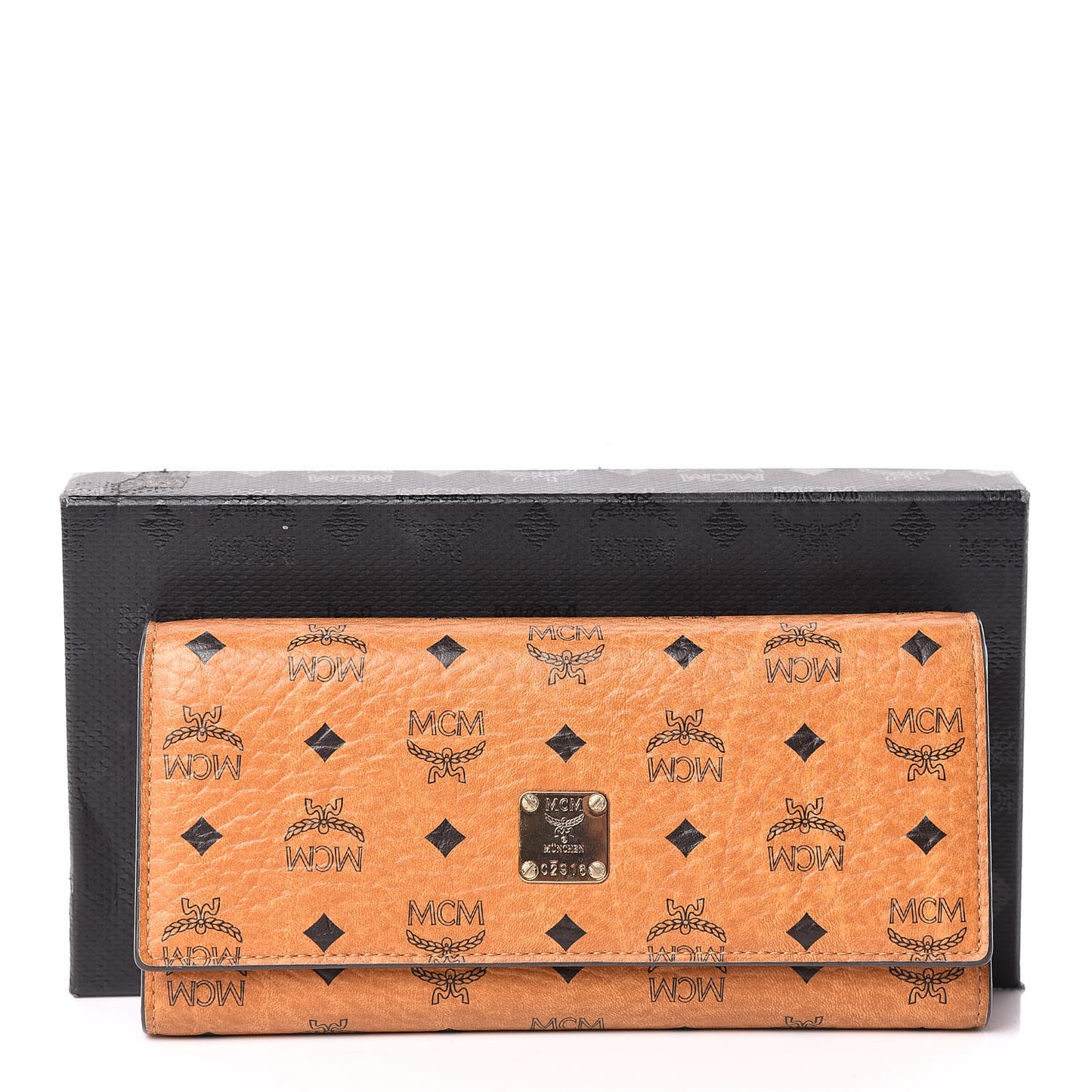 Visetos Heritage Continental Flap Wallet Cognac
