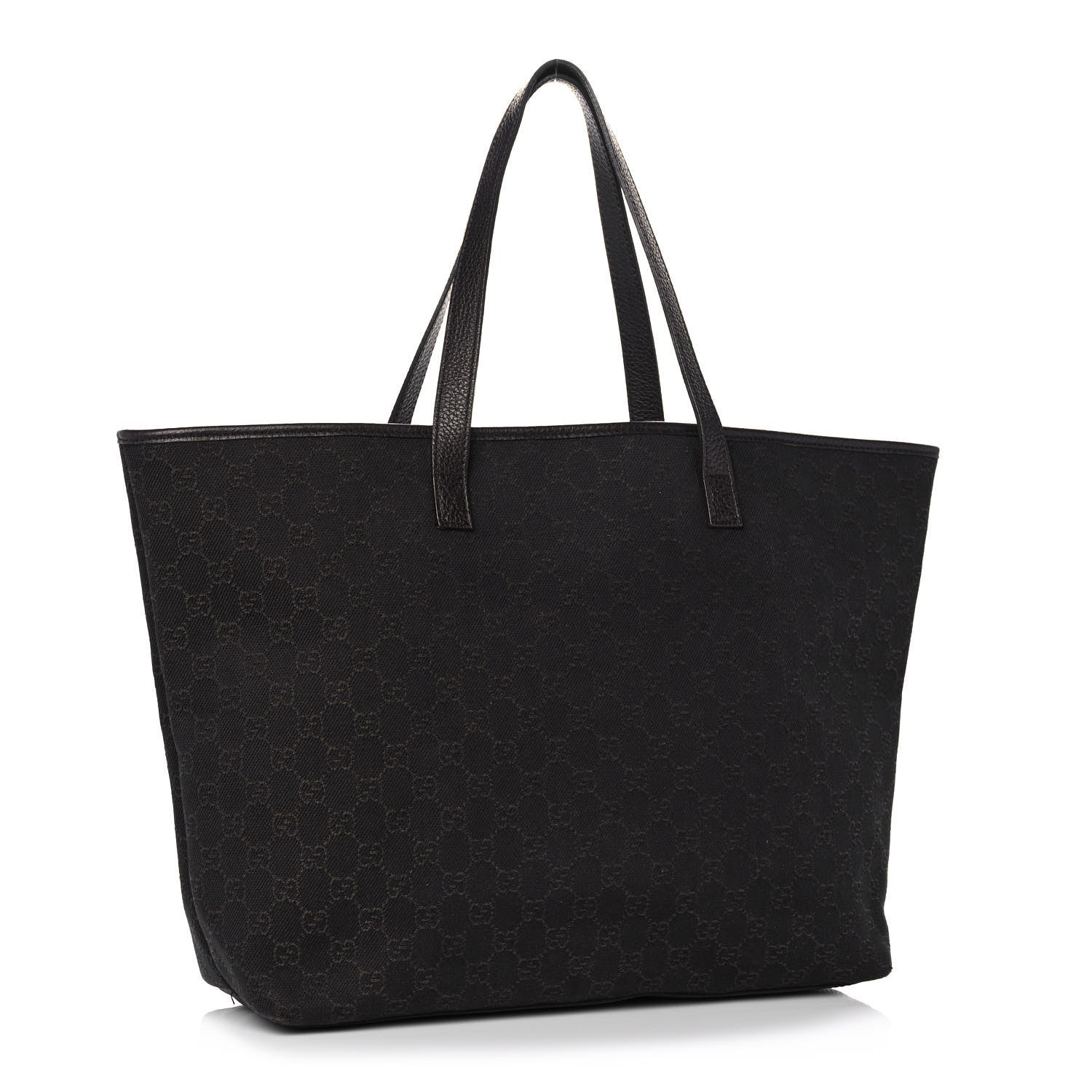 Gucci Nylon Monogram Large Tote Dark Brown 3 of 14