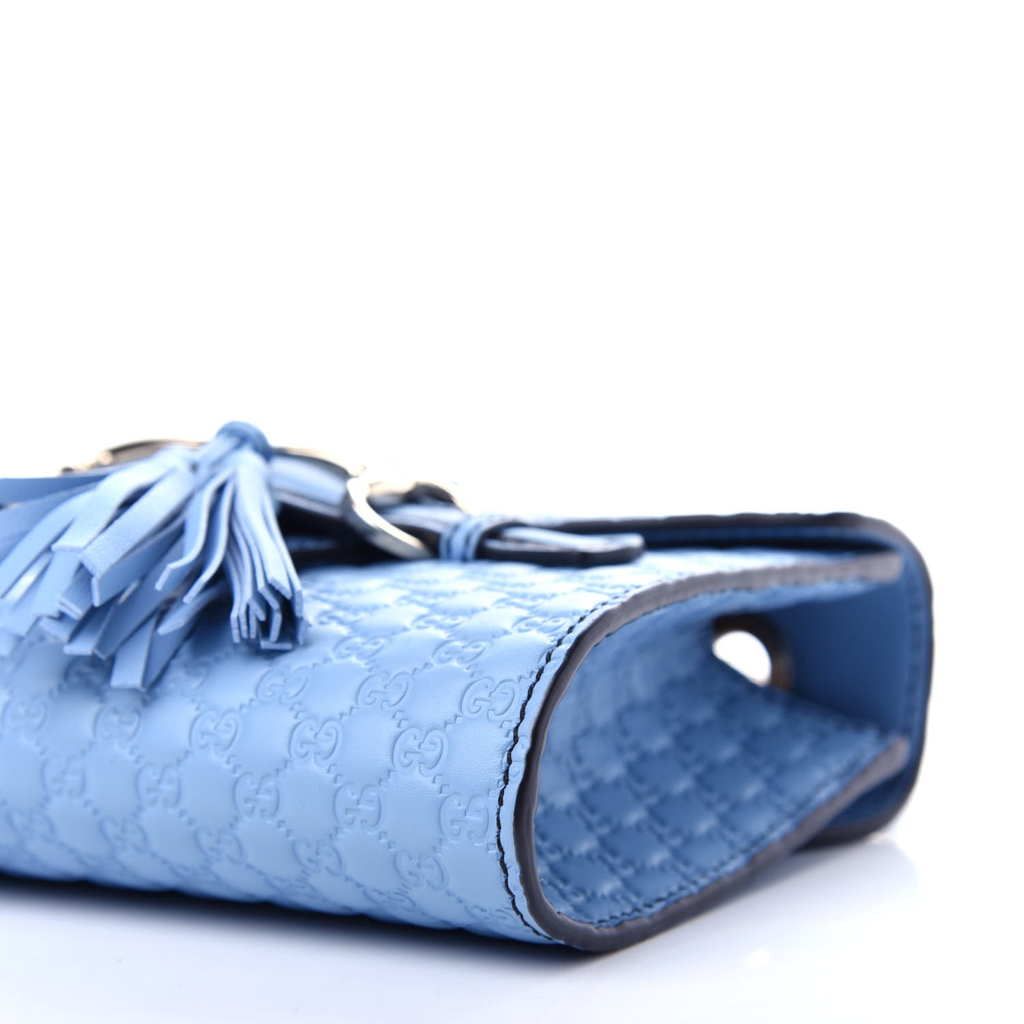 Soft Microguccissima Mini Emily Chain Shoulder Bag Mineral Blue