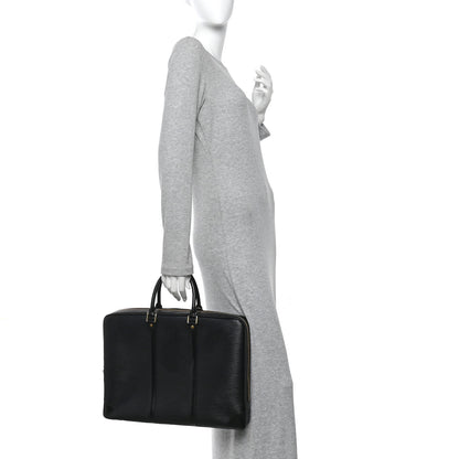 Louis Vuitton Epi Porte-Documents Voyage Briefcase Black 2 of 11