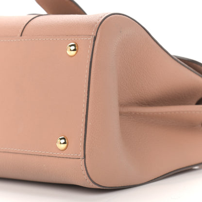 Delvaux Grained Calfskin Mini Brillant Satchel Nude 9 of 9