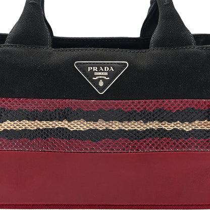 Prada Patch Righe Mix Tote Cerise 7 of 9