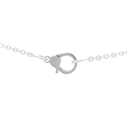Hermes 18K White Gold Diamond Finesse Pendant Necklace 4 of 5