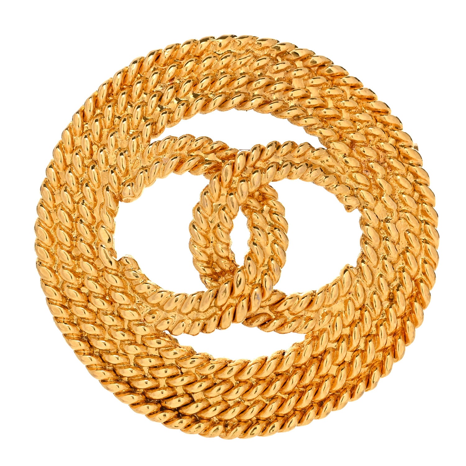 Chanel Rope CC Brooch Gold 1 of 3