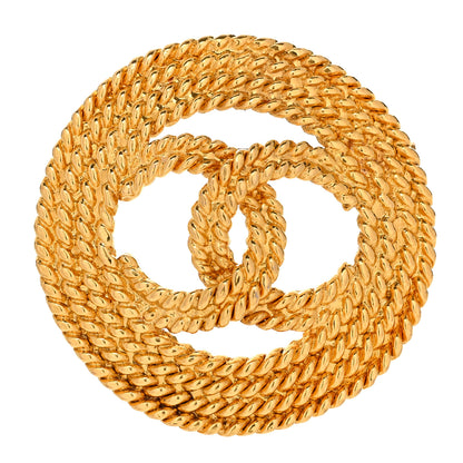 Chanel Rope CC Brooch Gold 1 of 3