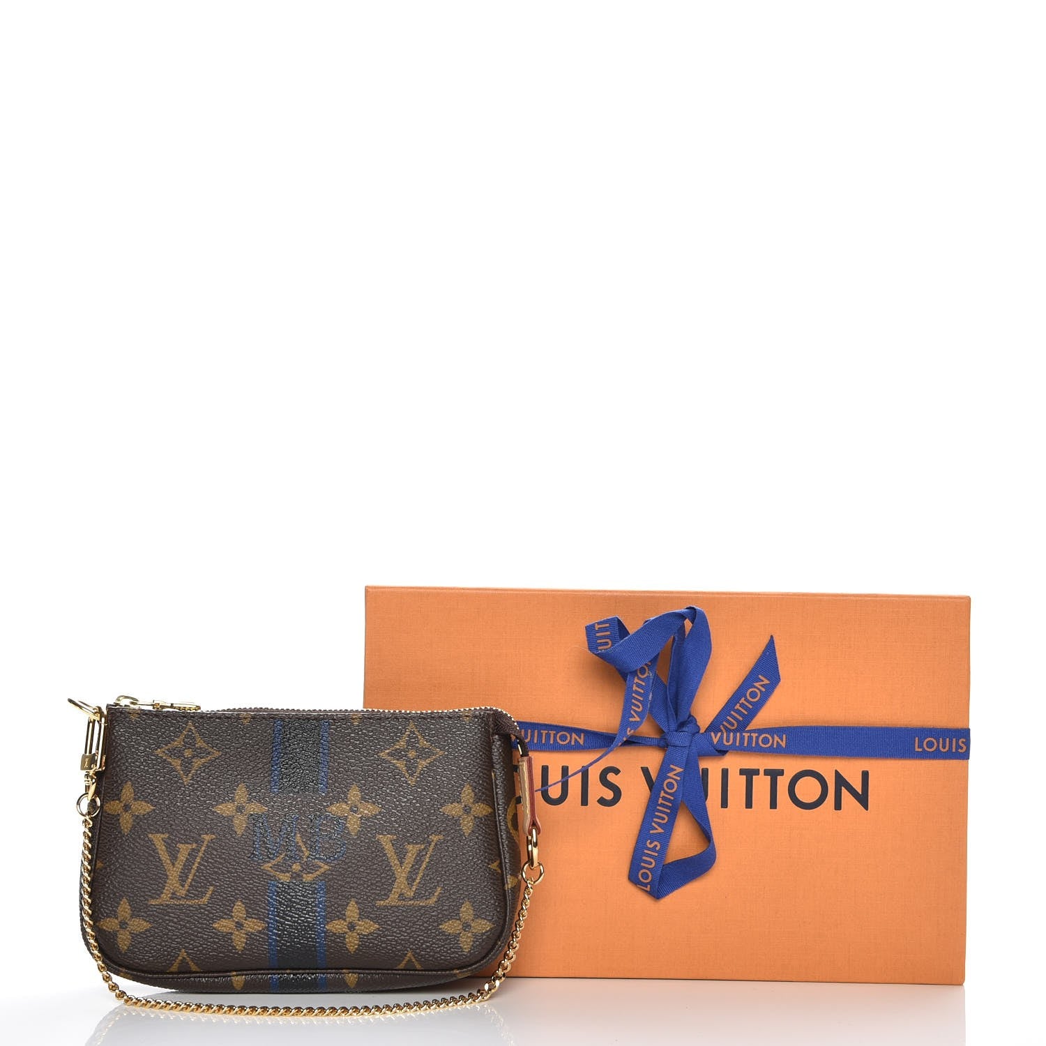 Louis Vuitton Monogram My LV Heritage Mini Pochette Accessories Black Blue Marine 8 of 8