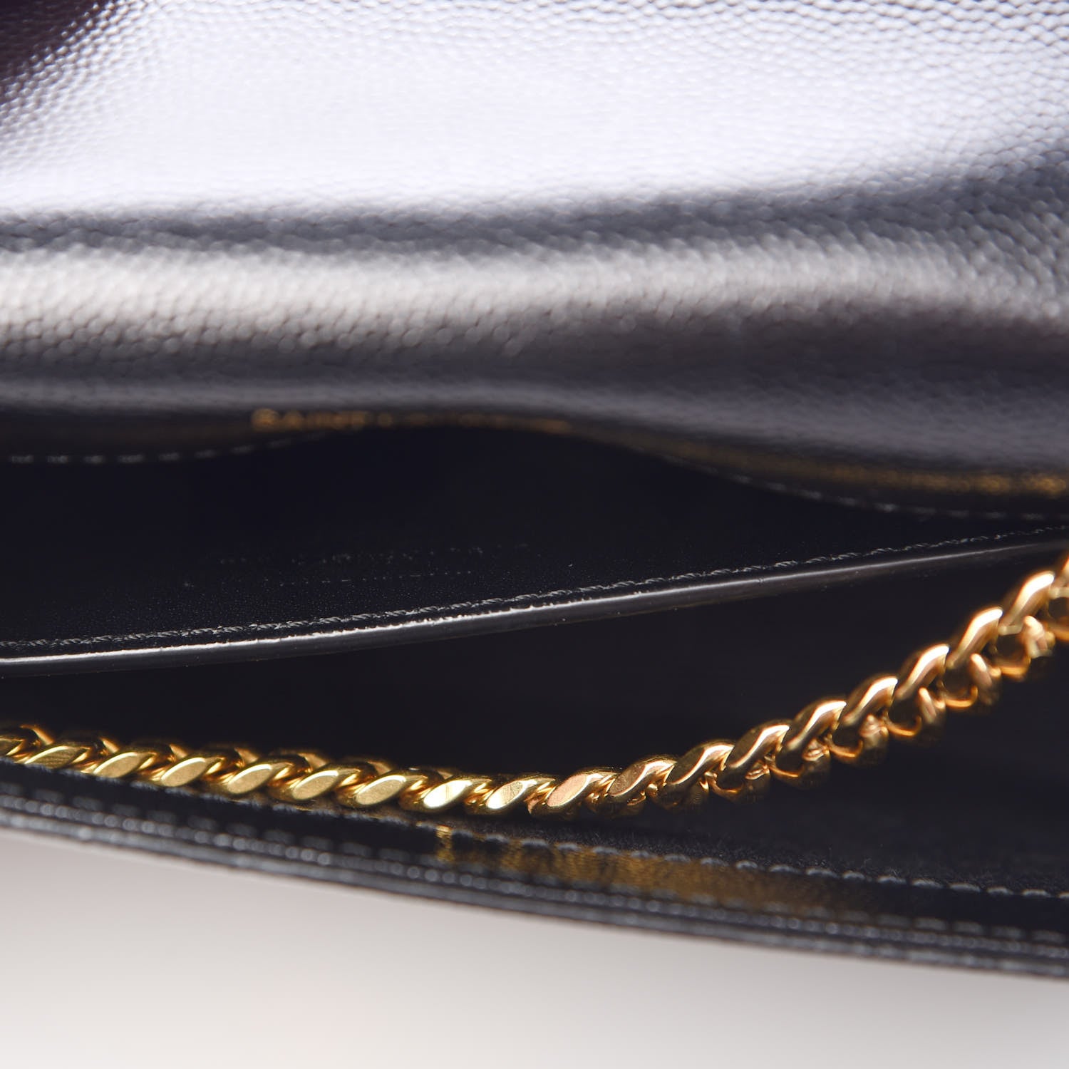Saint Laurent Grain De Poudre Small Monogram Kate Satchel Black 8 of 8