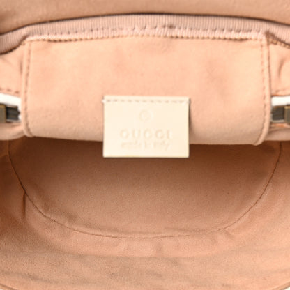Gucci Calfskin Matelasse Mini GG Marmont Round Backpack White 5 of 10