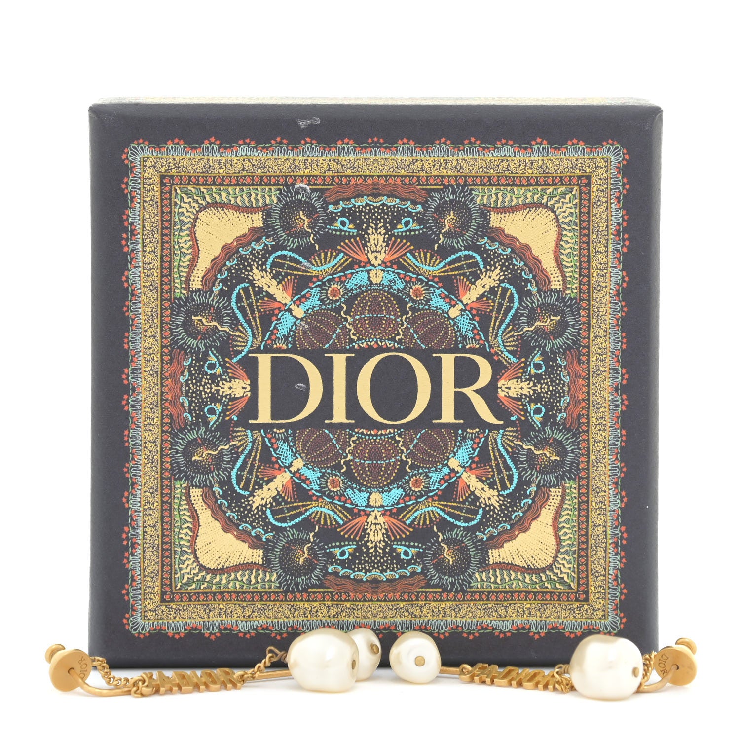 Christian Dior Pearl J'adior Dangle Earrings Gold 5 of 5