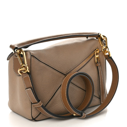 Loewe Grained Calfskin Small Puzzle Bag Sand Mink 2 of 8