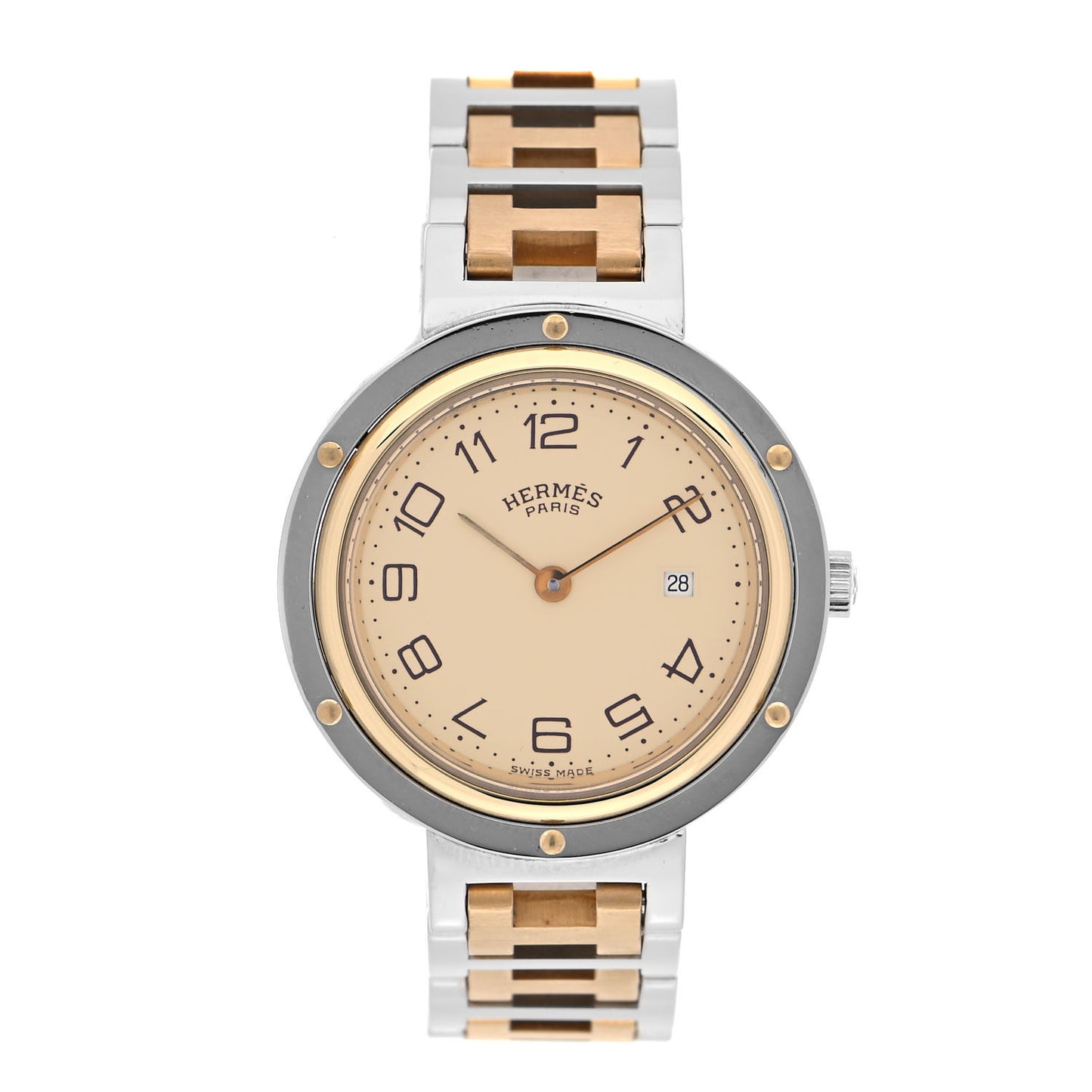 Stainless Steel 30mm Clipper Quartz Watch Gold