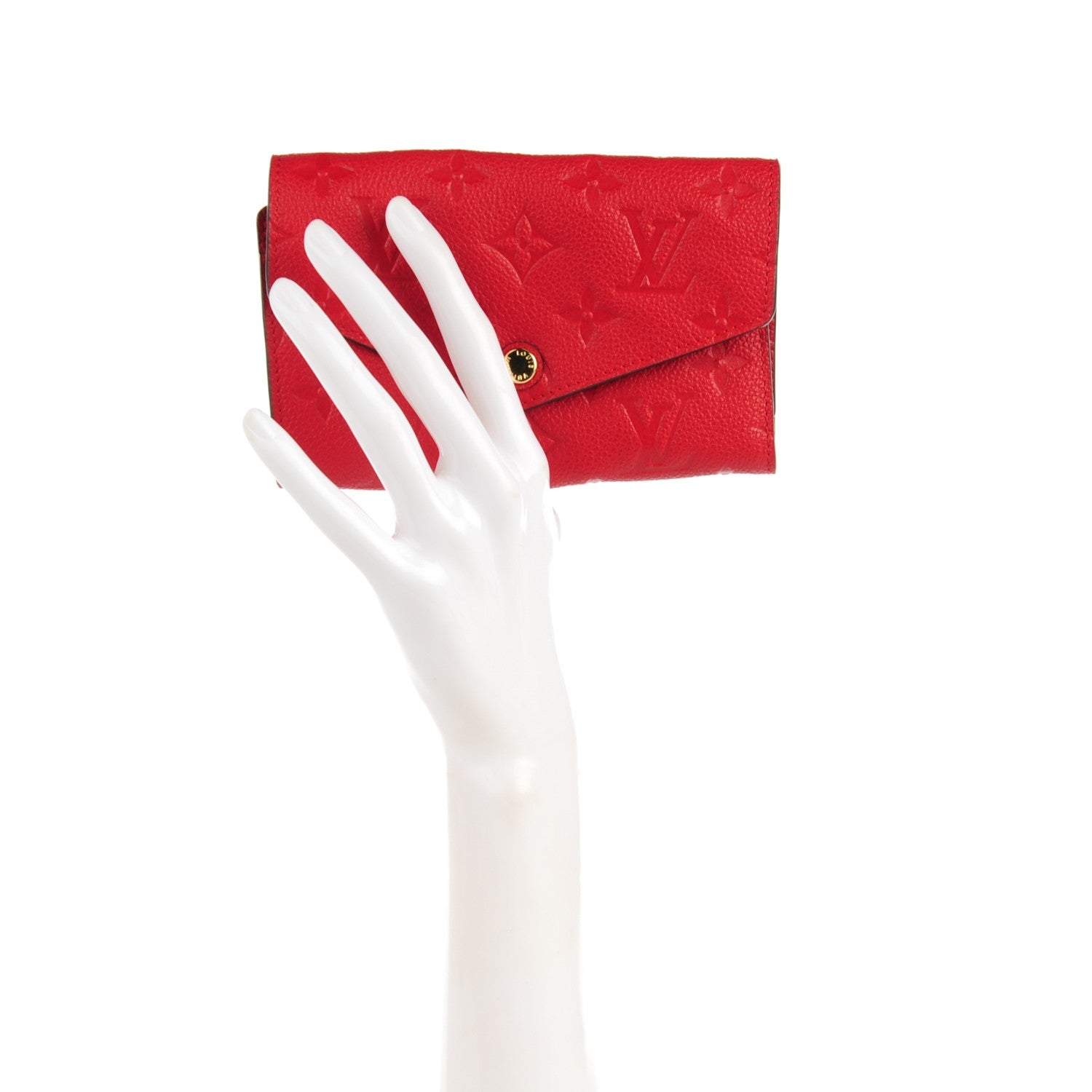 Louis Vuitton Empreinte Compact Curieuse Wallet Cherry 2 of 7