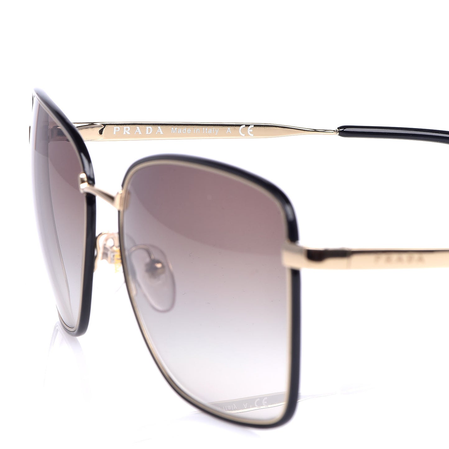 Gradient Sunglasses SPR 52S Black Gold