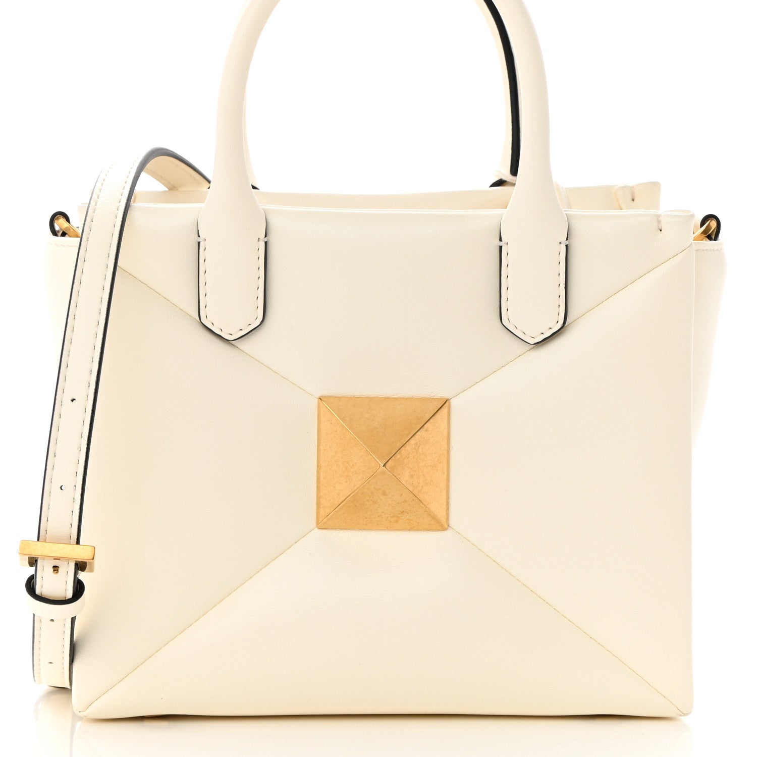 Valentino Garavani Nappa Small One Stud Handbag Ivory 6 of 11