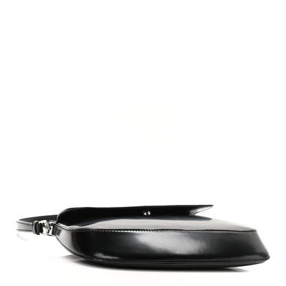 Prada Spazzolato Cleo Flap Shoulder Bag Black 4 of 9