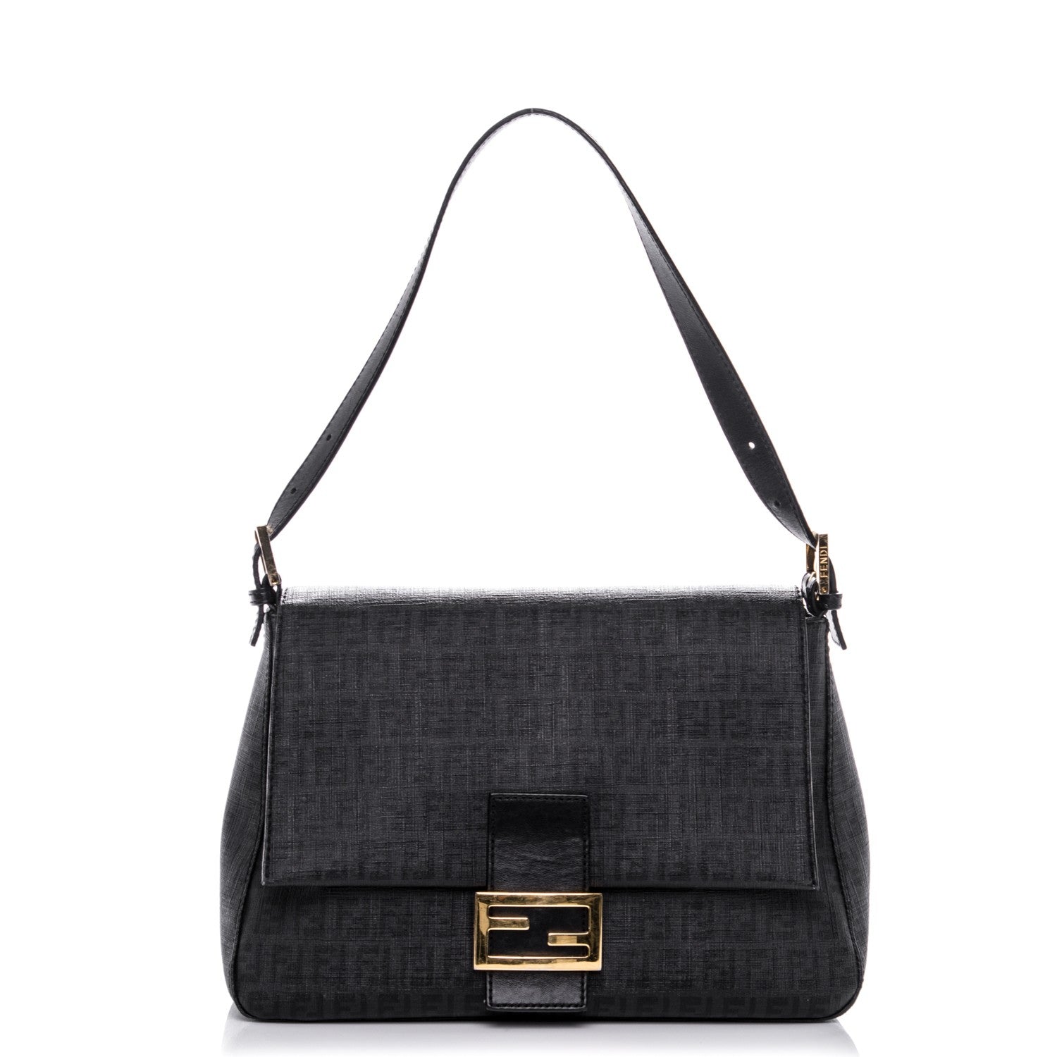 Fendi Zucchino Spalmati Vitello Forever Mama Baguette Black 1 of 7