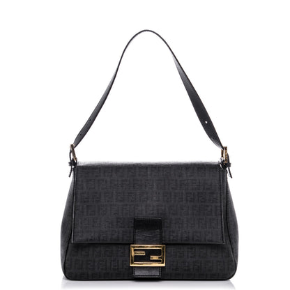 Fendi Zucchino Spalmati Vitello Forever Mama Baguette Black 1 of 7