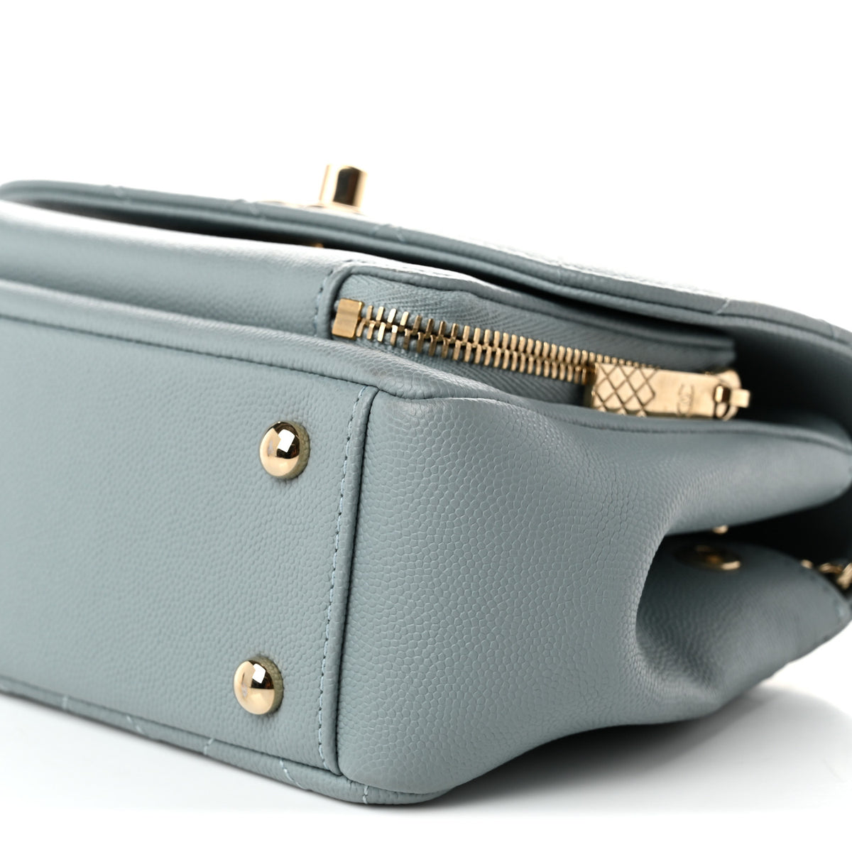 Chanel Caviar Quilted Small Business Affinity Flap Light Blue 9 of 10