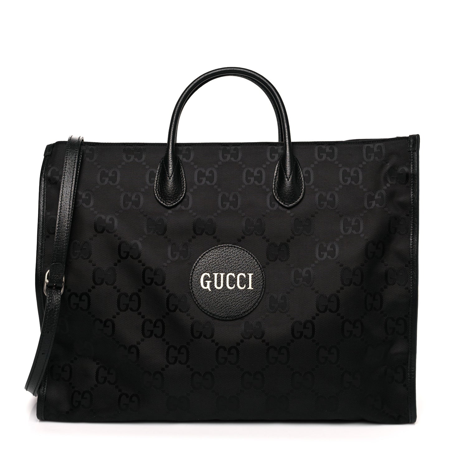 Econyl Nylon Monogram Large Off The Grid Tote Bag Black