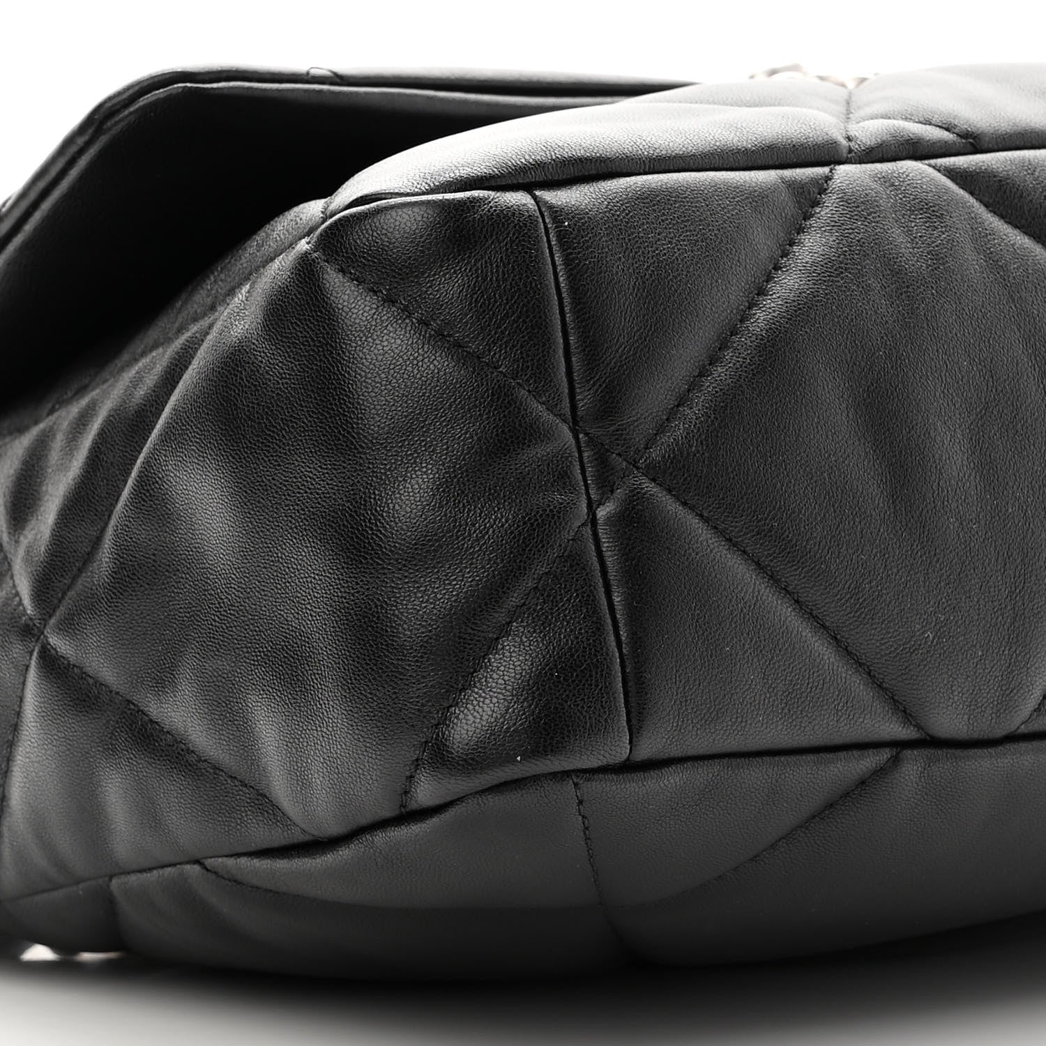 Chanel Lambskin Quilted Large Chanel 19 Flap Black 8 of 10