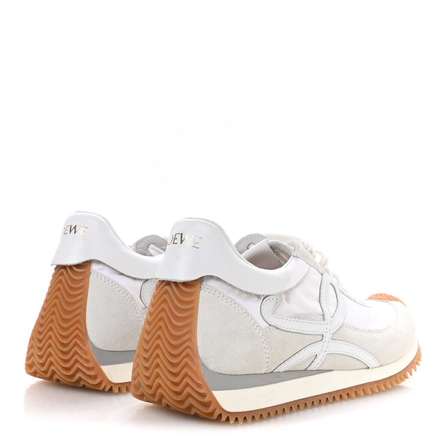Loewe Nylon Suede Flow Retro Runner Sneakers 37 White 5 of 8
