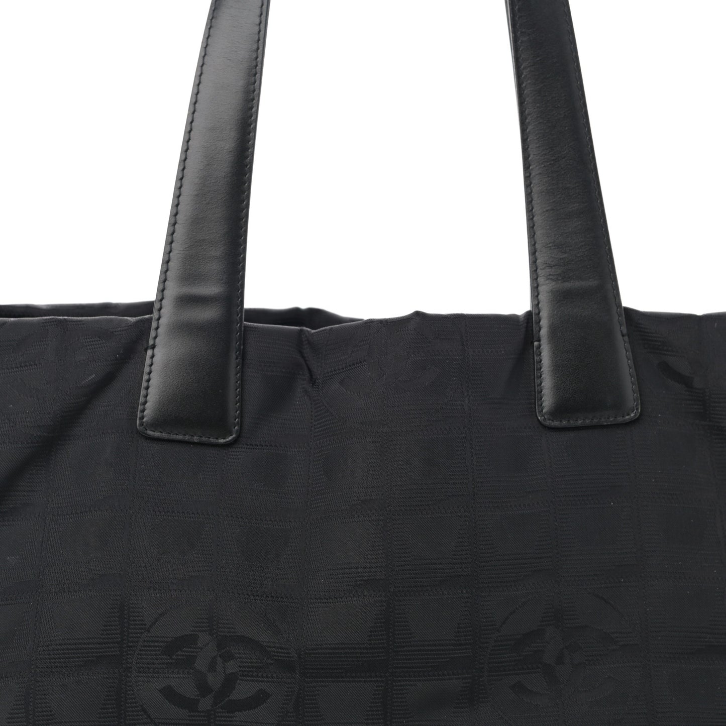 Nylon Medium Travel Tote Black