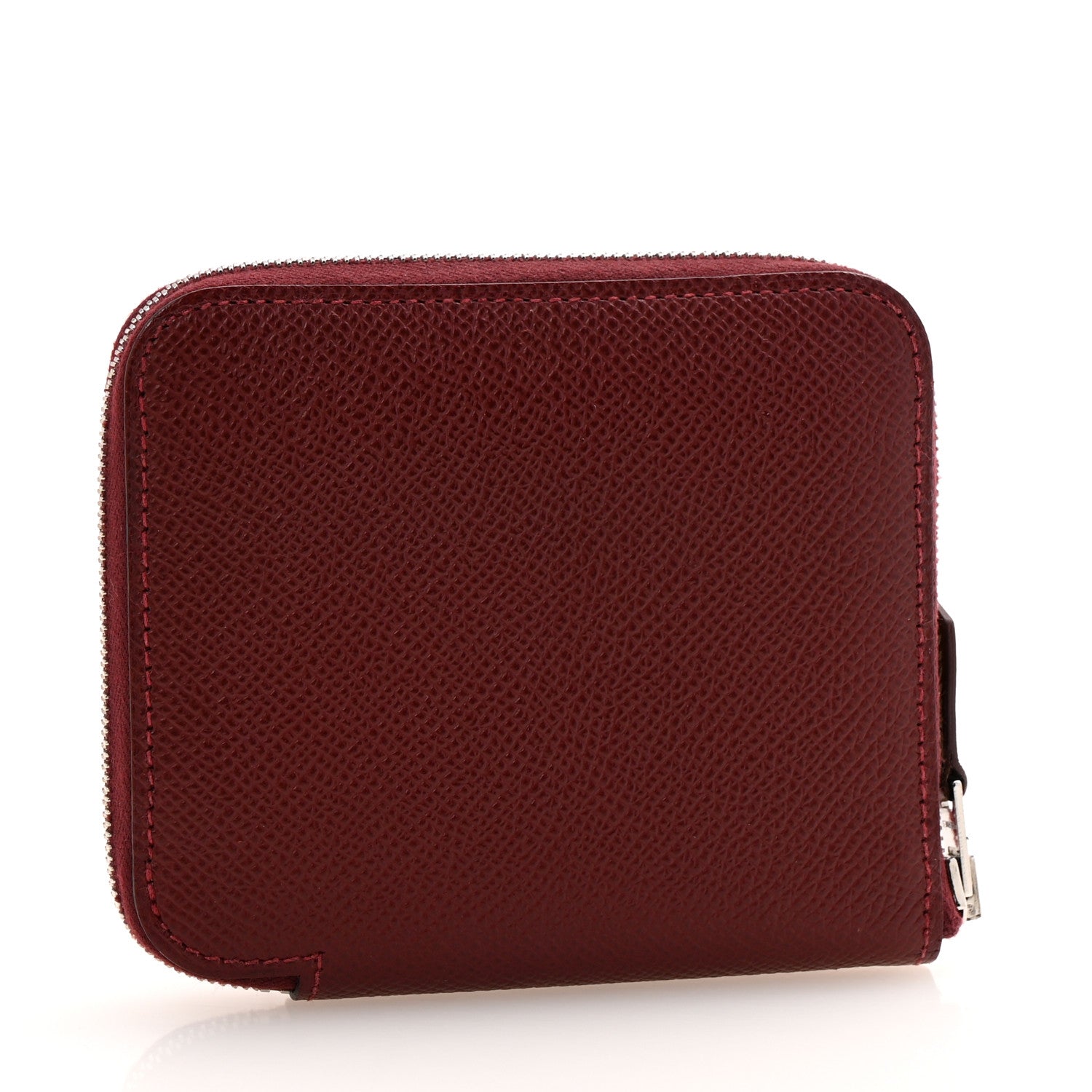 Hermes Epsom Silk'In Compact Wallet Rouge H 3 of 9